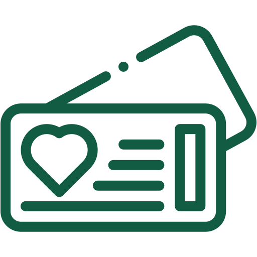 Icône billets événementiels cœur Omley Sushinem, réservations spéciales à Castelnau-le-Lez,